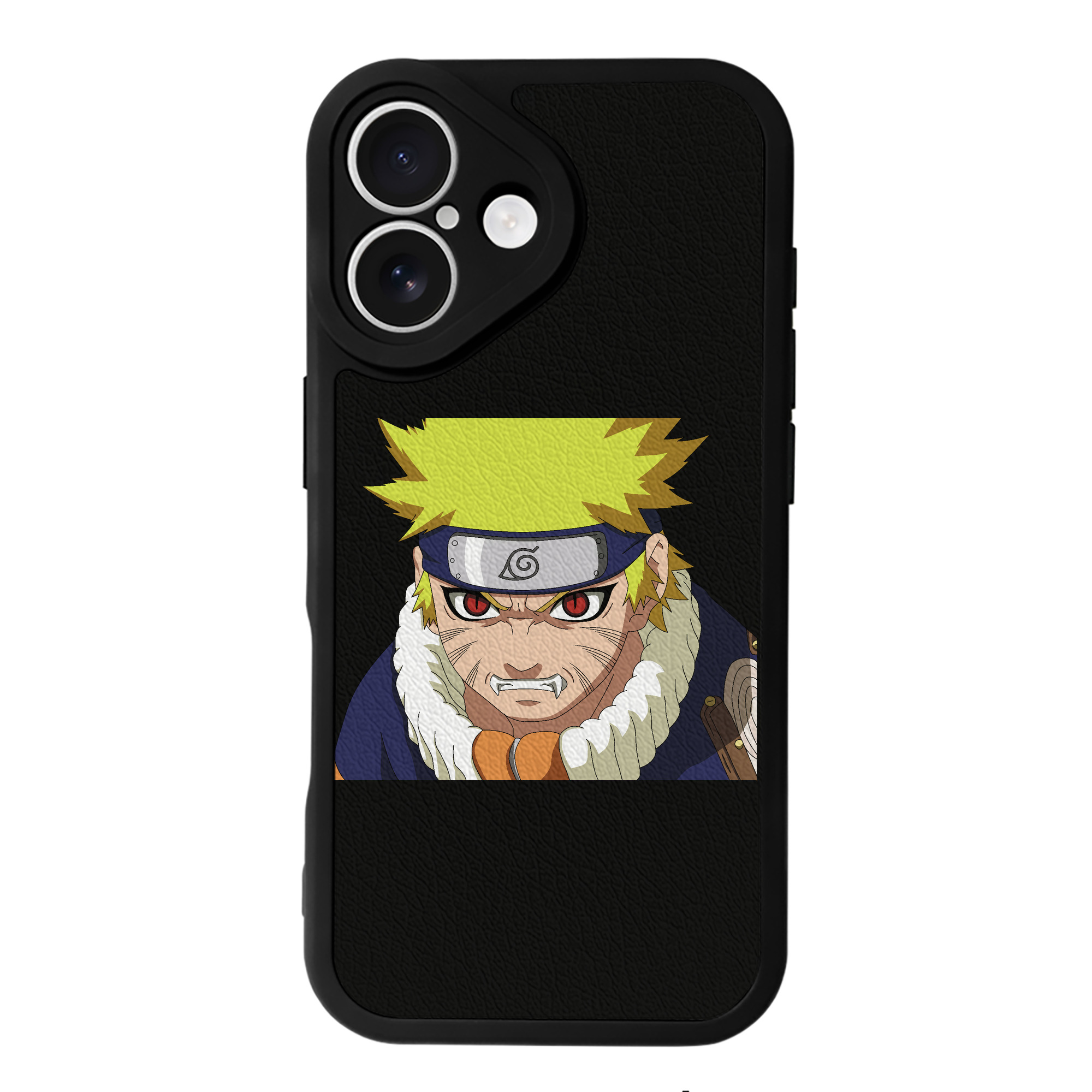 （画像用） NARUTO -ナルト- うずまき ナルト Uzumaki Naruto 【iPhone 16シリーズ対応】シリコンスマホケース（レザー調） 材質：シリコン